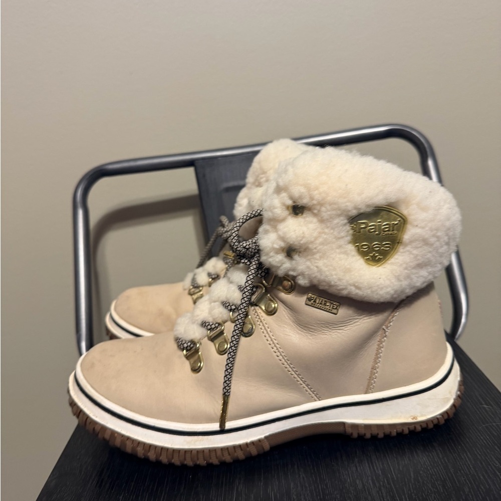 Pajar Women’s Shearling Winter Boots Waterproof Leather EU 37 US 6–6.5 - Picture 10 of 16